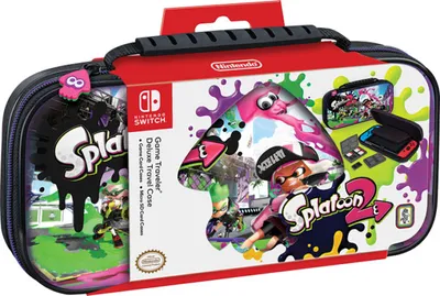 Produktbild von BigBen Nintendo Switch Travel Case Splatoon 2 NNS51 (Transporttasche inkl. 2x 4-Spiele-Game-Boxen, 2x 2-Micro-SD-Card-Boxen)