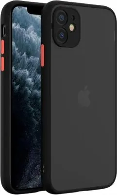 Zdjęcie produktu dla Etui Obudowa Case Do Apple Iphone 11 Z Ochrona Aparatu Matowo-Czarny +Szkło