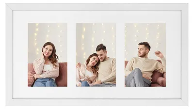 Productafbeelding van SONGMICS fotolijst, geschikt voor drie foto's van 10 x 15 cm, fotocollage