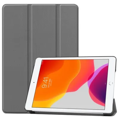 Produktbild von Mobigear Dreifach-Faltetui für iPad 9 (2021) – Klapphülle – Grau