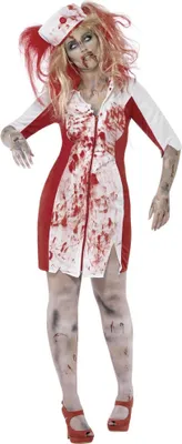 Produktbild von Smiffys - Kostüm - Damen SM2312 (XL) (Weiß/Rot)