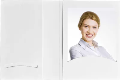 Produktbild von 1x100 Daiber Portraitmappen m. CD-Rom-Fach bis 10x15cm weiß