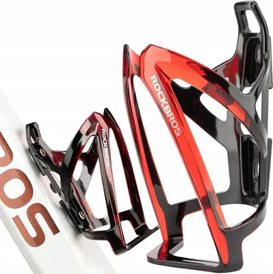 Produktbild von Rockbros Bicycle Bidon Halter Durable Professional Schwarz und Rot