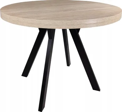 Obrázek produktu pro Kulatý skládací stůl METAL OAK SONOMA Ø100/200