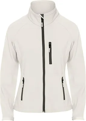Produktbild von Roly SS6433 | Damen Antartida Softshell Jacket, 2-lagig - Farbe: Pearl White 011 - Größe: XXL