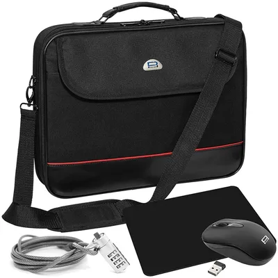 Produktbild von PEDEA Notebook-Tasche "Trendline" Starter Kit für Notebooks mit Displaygrößen bis 18,4 Zoll (46,7cm) inkl. schnurlos Mau