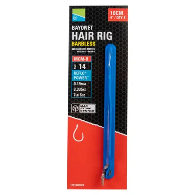 Immagine prodotto di Preston Bayonet Hair Rig Barbless 10 cm 0,17 mm 16