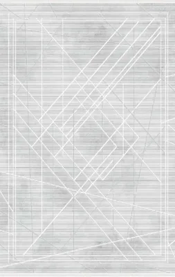 Produktbild von Bodenbelag Teppich Kunstfaserteppich Kurzflor Linien Bordüre Grau Flur 160x230