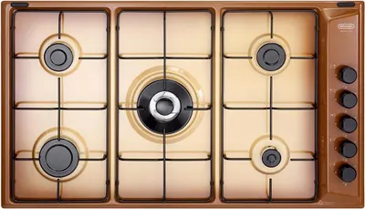 Image de Table de cuisson De'Longhi FLT 59 DD Cuivre Encastrable 86 cm Gaz 5 Feux