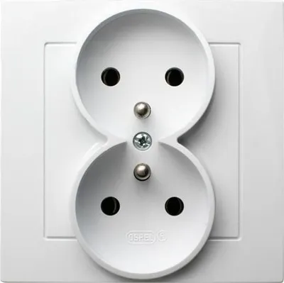 Produktbild von Ospel GP-2GZ/00, Weiß, IP20, 16 A, 84 mm, 45 mm, 84 mm
