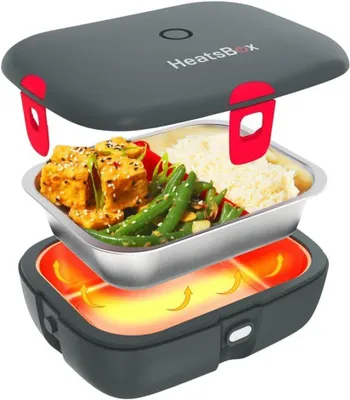 Elektrische Lunchbox 12/24V, App-Steuerung, Edelstahl, 925 ml