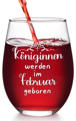 Productafbeelding van Wijnglas "Koninkinnen in februari", 17 oz, rood