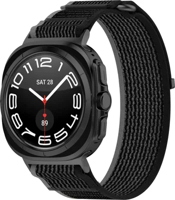 Produktbild von Für Samsung Galaxy Watch Ultra 47mm Design Nylon Klettverschluss Sport Arm Band M3