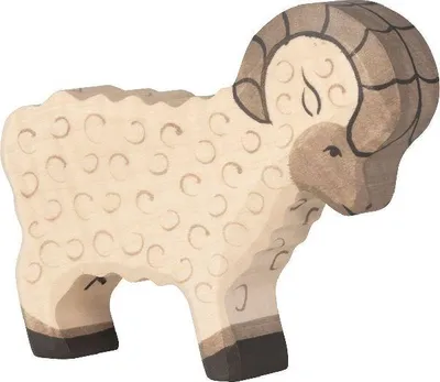 Produktbild von Holztiger Holz Widder Spielfigur BauernhoftierHolz