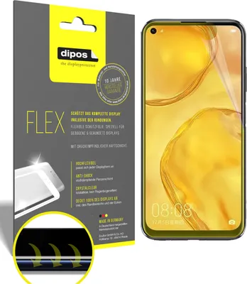 Obrázok produktu pre 3x ochranná fólia pre Huawei P40 Lite, 100% pokrytie displeja, dipos Flex