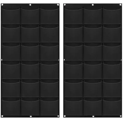 Imagen del producto de Jardín vertical: Juego de 2 macetas colgantes para pared