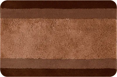 Produktbild von spirella Badematte | kuscheliger Hochflor | Rutschfester Badvorleger | viele Größen | waschbar 40° | 65x55 cm | Braun
