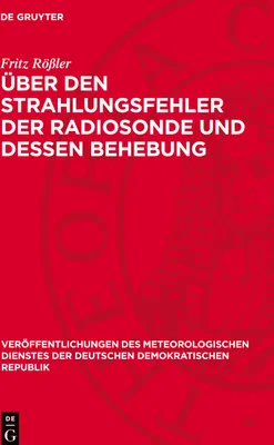 Produktbild von Über den Strahlungsfehler der Radiosonde und dessen Behebung
