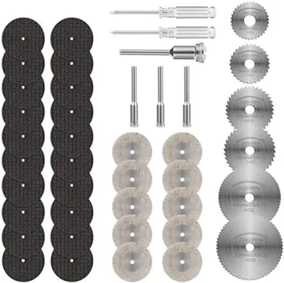 Produktbild von PromoHome® 36-teiliges Mini-Sägeblatt-Set für rotierendes Werkzeug, 22 mm, für Holz, Metall, Kunststoff