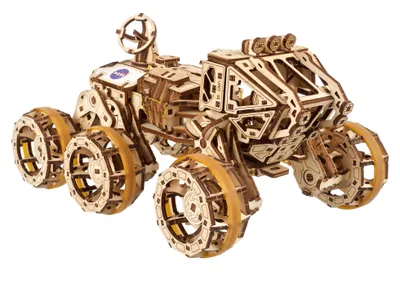 Productafbeelding van uGEARS Bestuurbaar Marsrover, 3D-houten puzzel