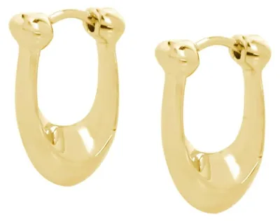 Image de Boucles d'oreilles ovales en laiton doré 37351447GLD710