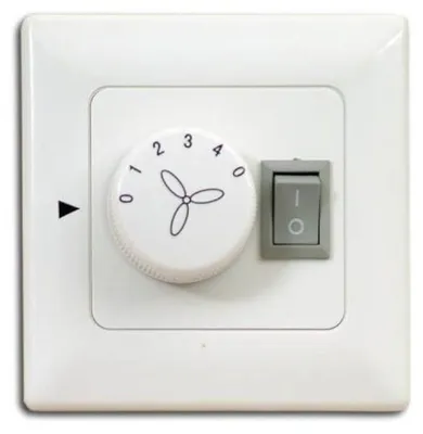 Produktbild von Wandschalter / Stufenschalter für Deckenventilator mit Licht - Unterputz