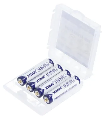 Produktbild von 4 Stück Xtar AAA 1,5V 1620mWh (ca. 1000mAh) (Micro, LR03) Li-Ionen-Akku (Wiederaufladbar) mit *Indikator