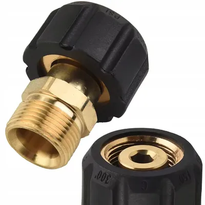 Zdjęcie produktu dla BrassFit ProAdapter M22-3/8 Zewnętrzny | Do Karcher HD HDS | Mosiądz | Redukcja ciśnieniowa