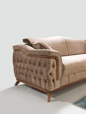 Produktbild von Sofa Couch Dreisitzer Modern Polster Sitz Design Textil Couchen Sofas