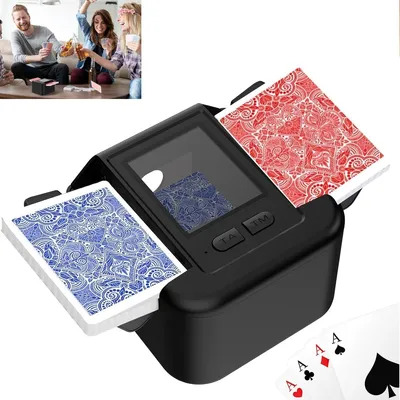 Produktbild von Automatischer Kartenmischer M1, Poker und UNO geeignet, 1–2 Decks, wiederaufladbar, leise