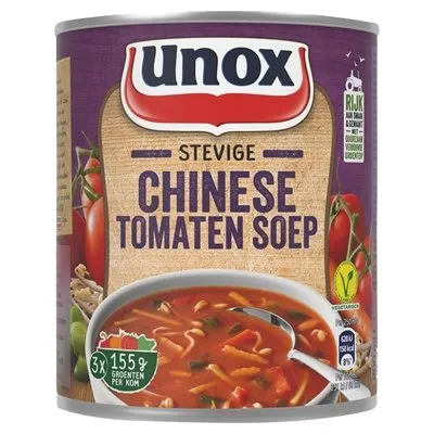 Produktbild von Unox Tomatensuppe - kräftig - in der Dose, chinesischer Art - 800ml