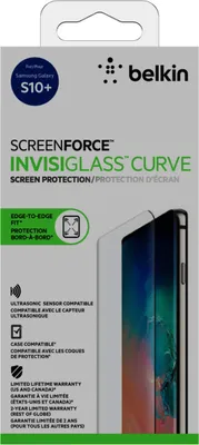 Zdjęcie produktu dla Belkin F7M070ZZBLK, Samsung, Galaxy S10+, Odporny na zadrapania, Odporny na wstrząsy, Przezroczysty, 1 szt.