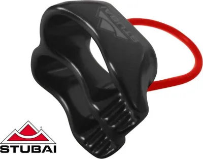 Image de Assureur & descendeur | STUBAI Assureur BC PRO pour l'escalade, l'assurage et la descente en rappel, aluminium Tuber, noir
