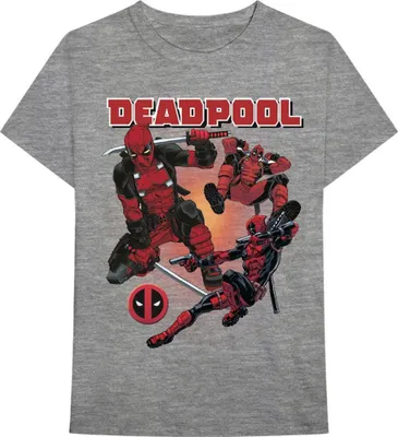 Produktbild von Deadpool - T-Shirt für Herren/Damen Uni RO9039 (XL) (Grau)