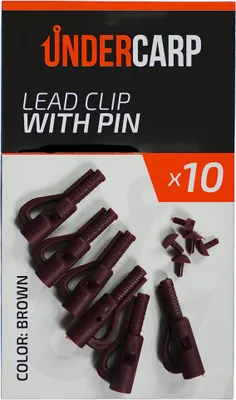 Produktbild von Leinenclip mit Pin Braun