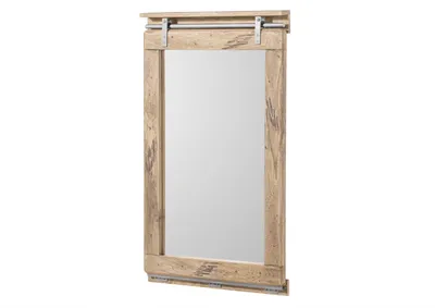 Immagine prodotto di MASSIVMOEBEL24 | specchio in legno di Mango 65x6x110 sbiancato laccato RAILWAY