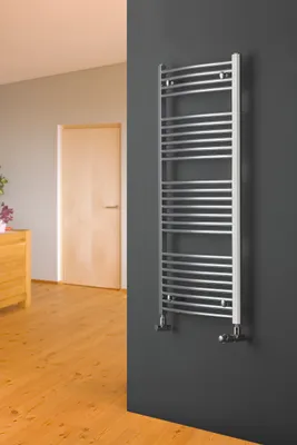 Produktbild von Badheizkörper Chrom Chromheizkörper gebogen XIMAX C2 Höhe 1636 mm, Breite 450 mm 635 Watt