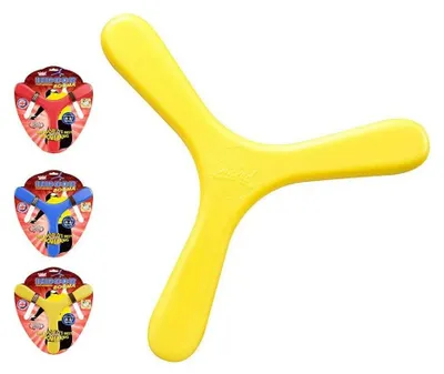 Productafbeelding van Wicked Indoor Booma Boemerang, geel. Geschikt voor kinderen, gele kleur, one size