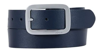 Produktbild von s.Oliver Leder Gürtel Leather Belt W85 Eclipse Blue blau
