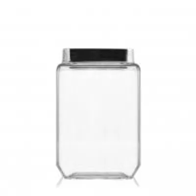 Immagine prodotto di Barattolo In Vetro Quadro Tappo Inox Lt.1,7