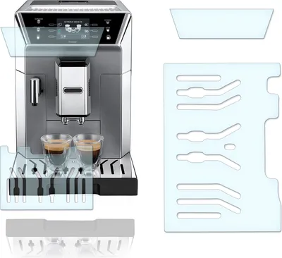 Produktbild von Abtropfblech Kratzschutz Folie und Display Schutzfolie geeignet für DeLonghi PrimaDonna ECAM CLASS 550.55 550.65 550.85 550.75