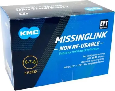 Immagine prodotto di KMC Missinglink 7/8R EPT 1 pezzo, per catene da 7,3 mm, argento