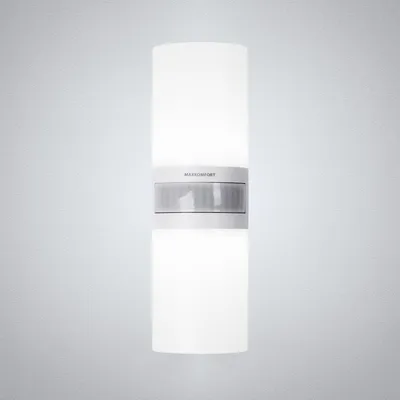 Produktbild von LED Außenwandleuchte ST102A1 TWIN-WH – 2x10W, 2300lm, Bewegungsmelder, IP65, neutralweiß
