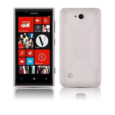 Image de Cadorabo Housse de téléphone portable pour Nokia Lumia 720 en blanc Housse TPU Silicone Backcover Case