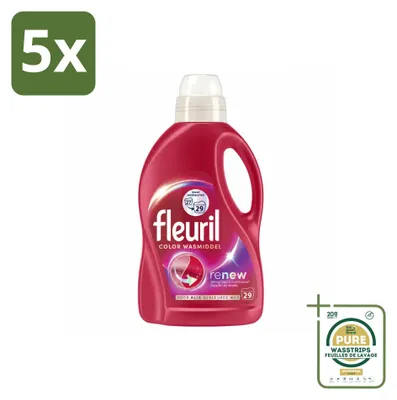 Produktbild von 5 x Fleuril Color Flüssigwaschmittel - 1,305 L - Vorratspackung - 5 Stücke