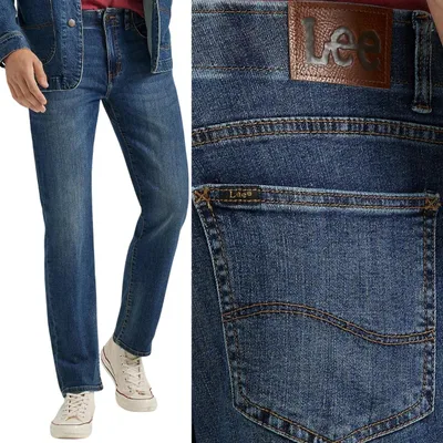 Image de Lee Extreme Motion Straight Jeans Bleu 40 / 30 Hommes Bleu 40