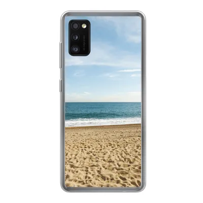 Produktbild von MuchoWow® Handyhülle Schutzhülle Hülle für Samsung Galaxy A41 Strand - Sand - Meer Silikon Softcase Handy Hülle - Mobiltelefon