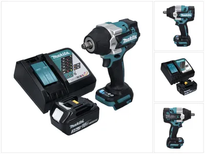 Immagine prodotto di Avvitatore a impulsi a batteria Makita DTW 700 RF1 18 V 700 Nm 1/2" XPT Brushless + 1x batteria ricaricabile 3,0 Ah + caricabatterie