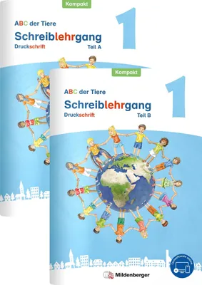 Produktbild von ABC der Tiere 1 Neubearbeitung - Schreiblehrgang Druckschrift Kompakt, Teil A und B