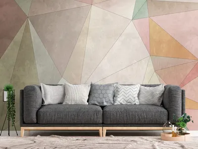 Produktbild von NEWROOM Tapete Amad Bunt Vliestapete - Modern Dreiecke Linien  Germany